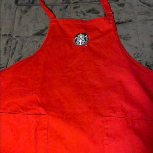 Starbucks red apron